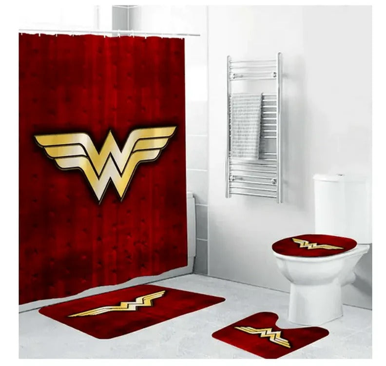 Comic Superhero Anime Wonder Shower Curtain