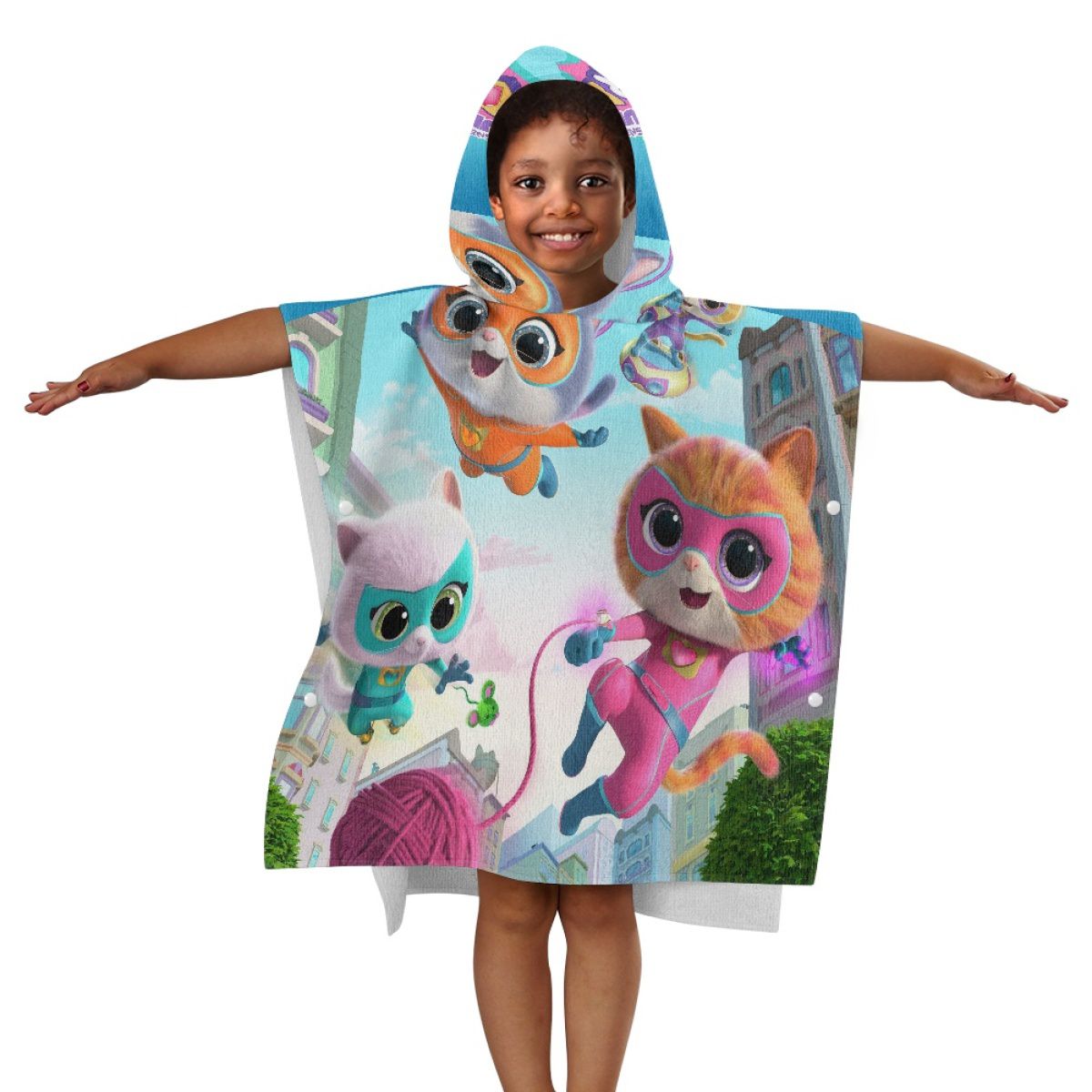 Cuddly Kittens Team Hooded Towel