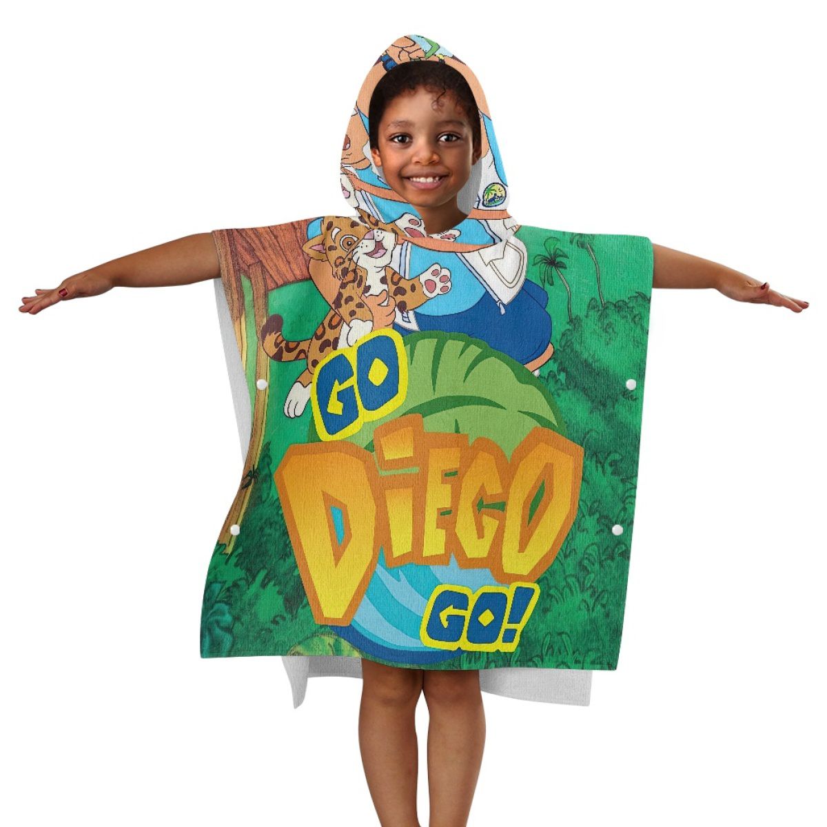 Explorer Hero Rescue Animal Hooded Towel
