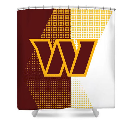 Football Flag Washington Shower Curtain