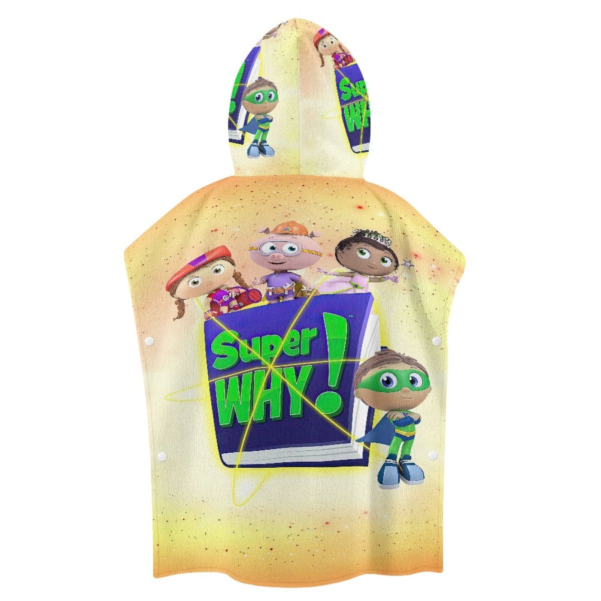 Four Fairytale Friends Hooded Towel