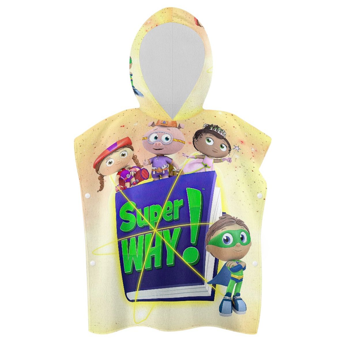 Four Fairytale Friends Hooded Towel