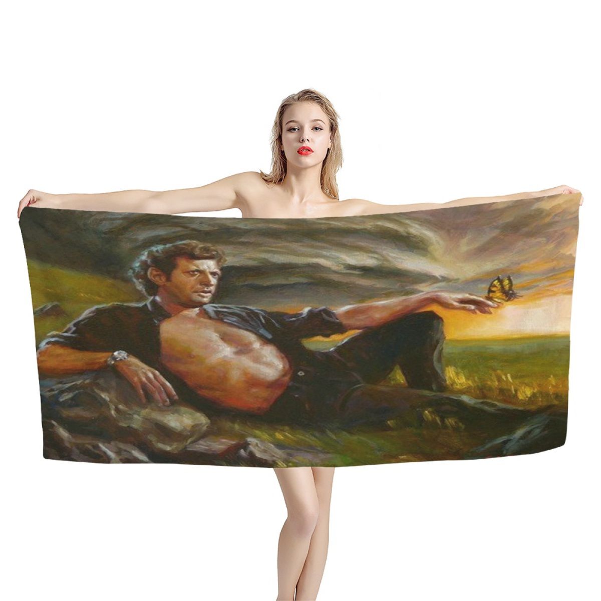 Funny Meme Jeff Beach Towel