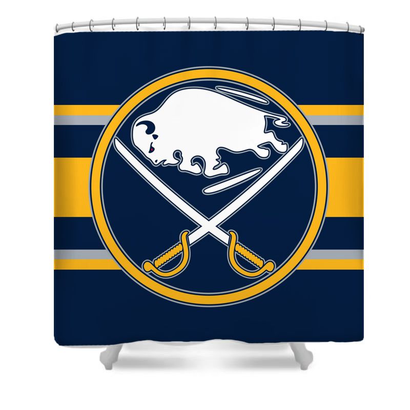 Ice Hockey Buffalo Shower Curtain