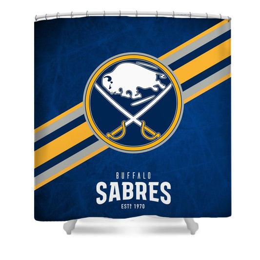 Ice Hockey Buffalo Shower Curtain