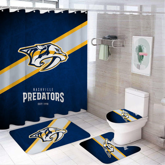 Ice Hockey Nashville Shower Curtain