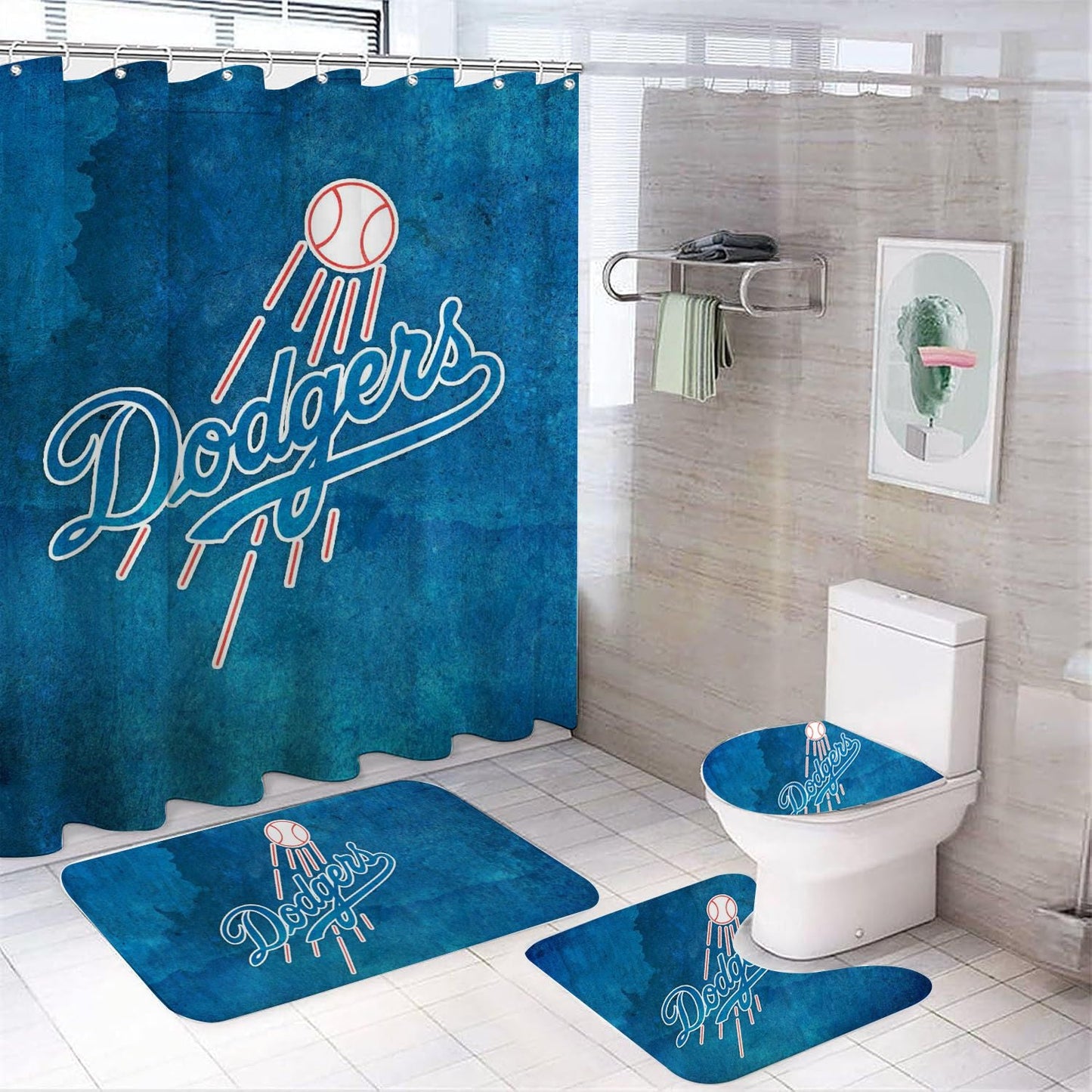 Los Angeles Baseball Shower Curtain