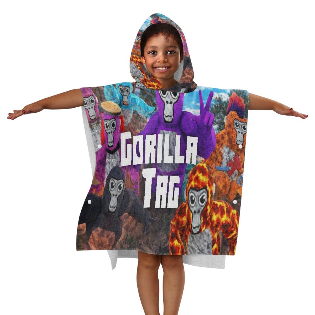 Legless Gorillas Casual Game Hooded Towel