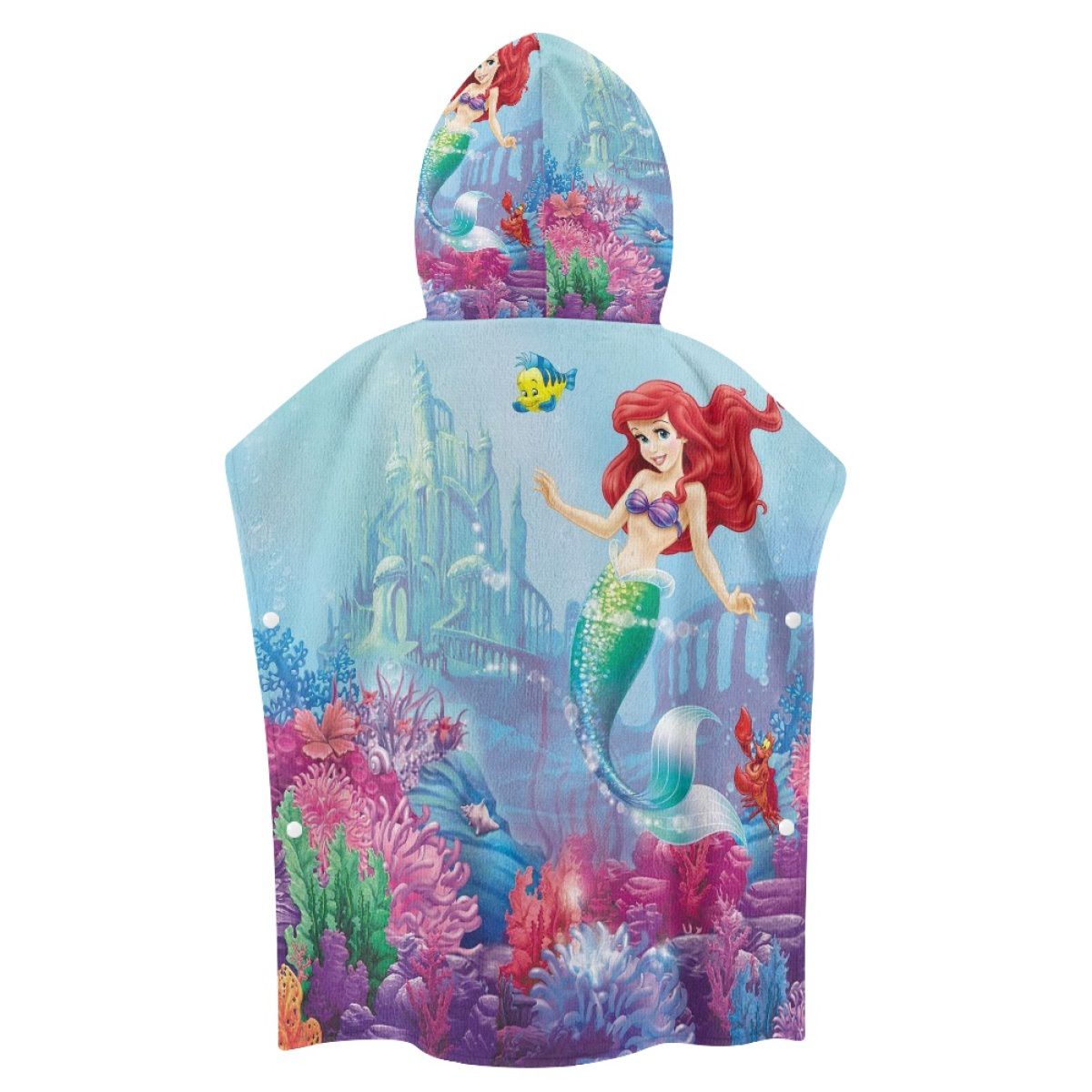 Mermaid Princess Ariel Hooded Towel