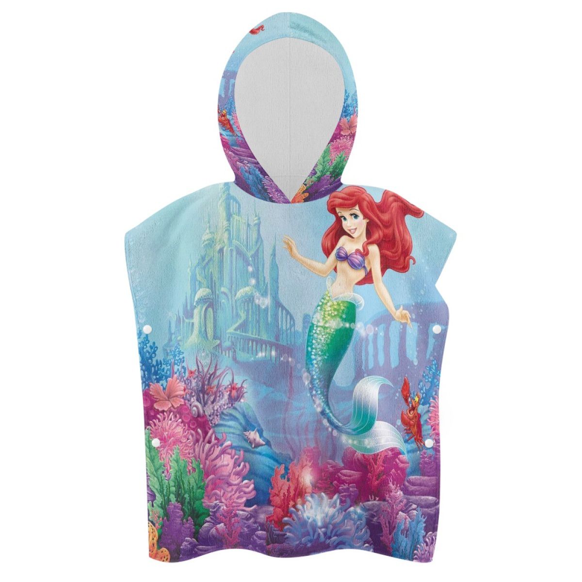 Mermaid Princess Ariel Hooded Towel