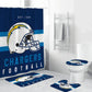 Football Team Helmet Flag Los Angeles Shower Curtain