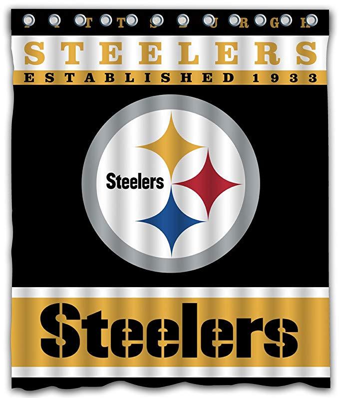 Football Team Flag Steelers Shower Curtain