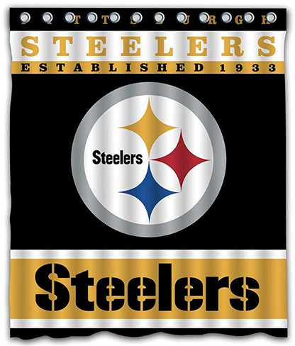 Football Team Flag Steelers Shower Curtain