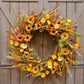 Fall Yellow Wildflower Sunflower Wreath