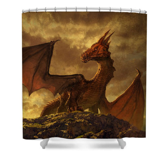 Red Dragon Shower Curtain