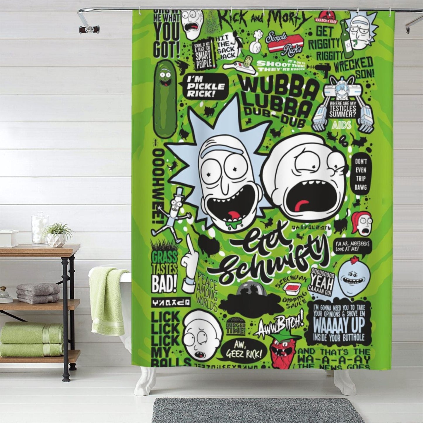Science Fiction Sitcom Shower Curtain