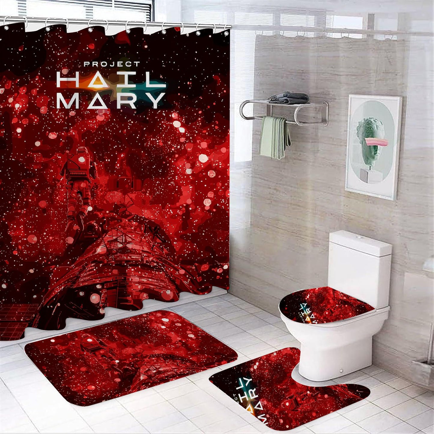 Science Fiction Fantasy Shower Curtain