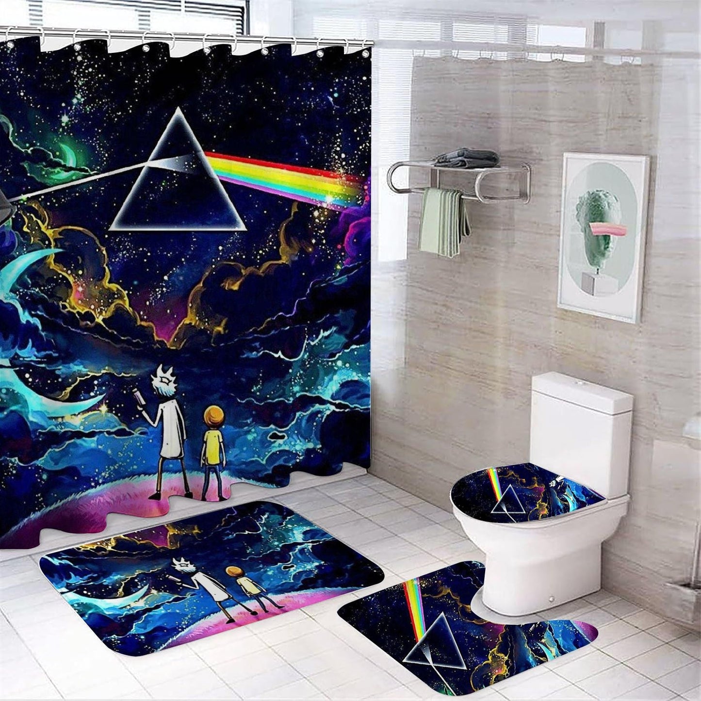 Science Fiction Sitcom Shower Curtain