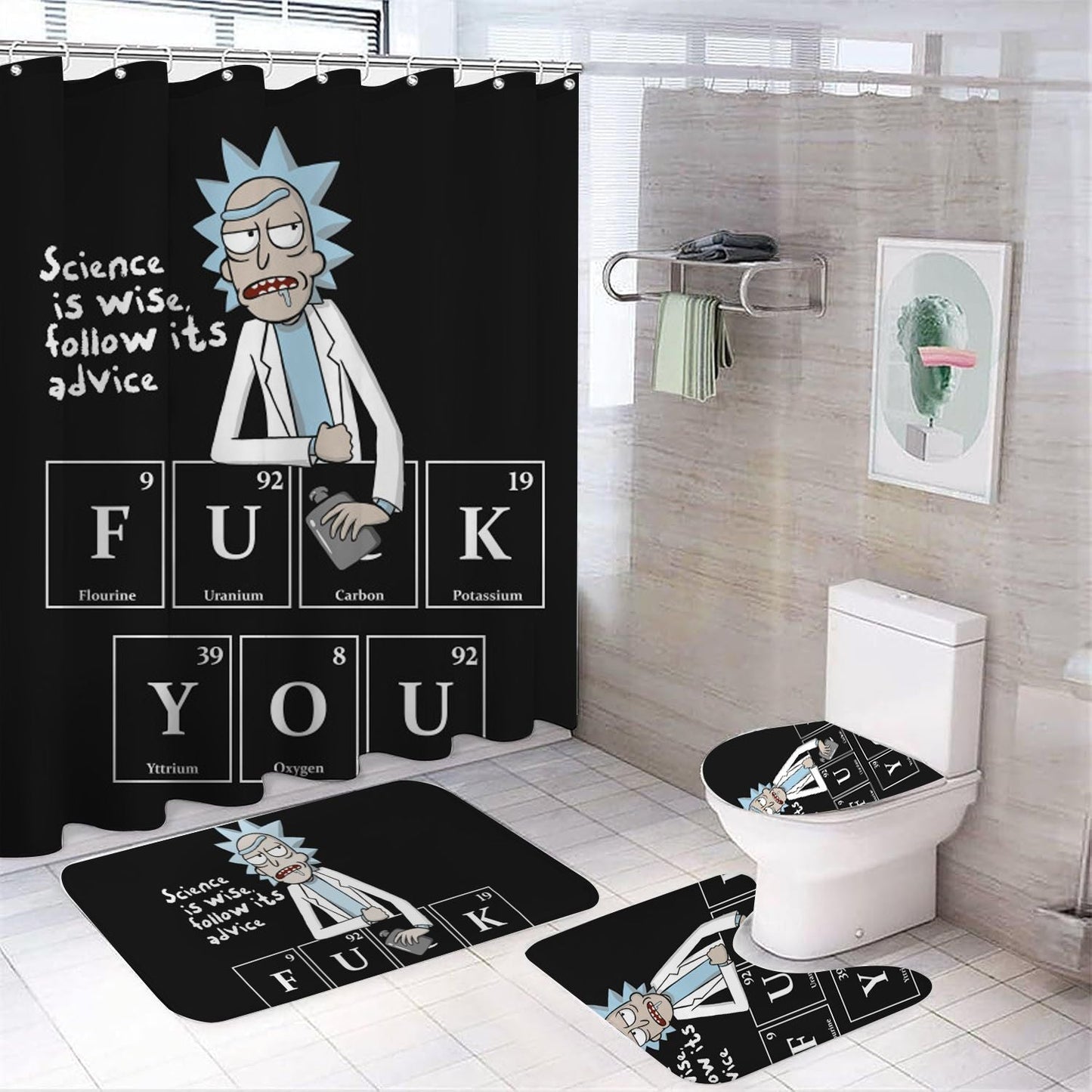 Science Fiction Sitcom Shower Curtain