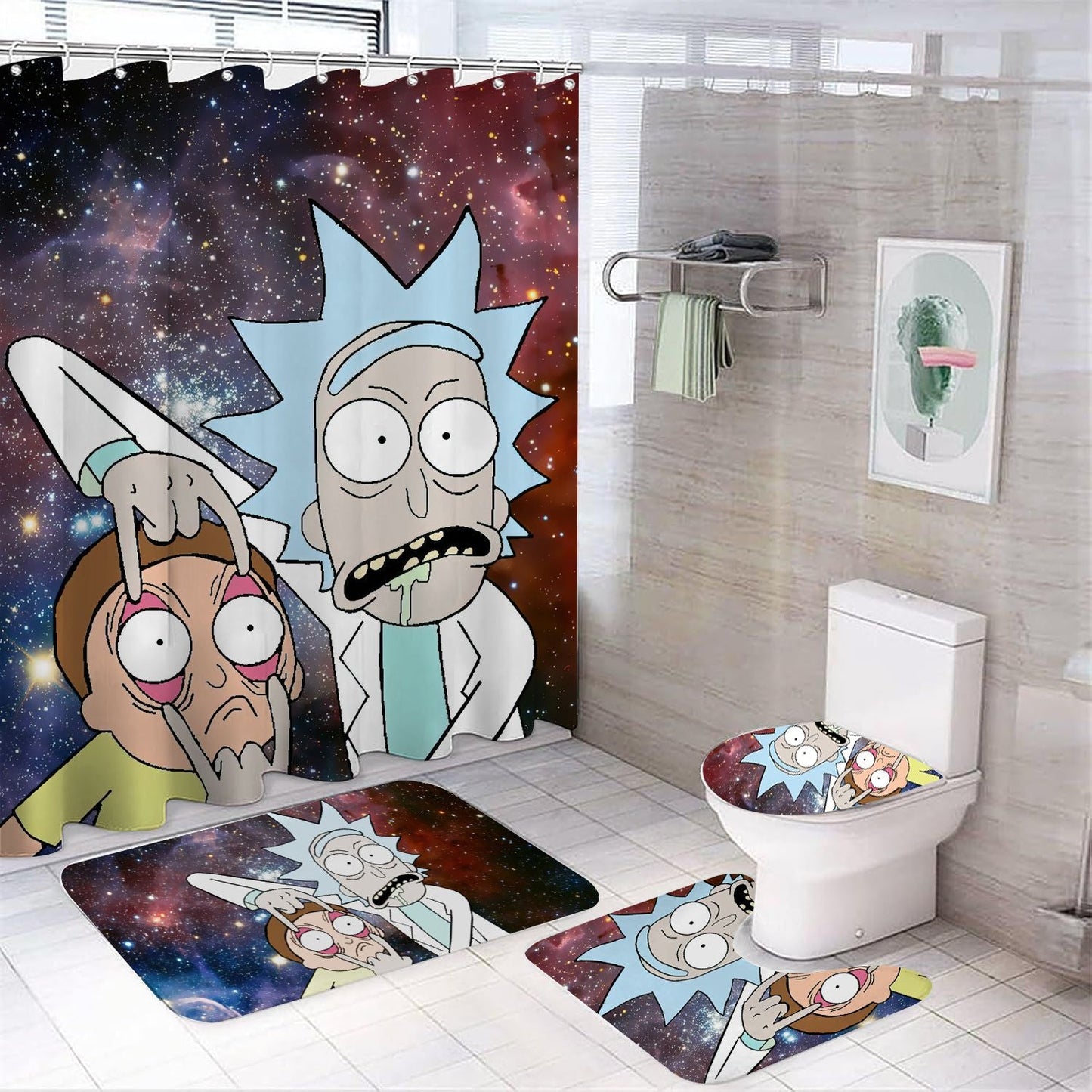 Science Fiction Sitcom Shower Curtain