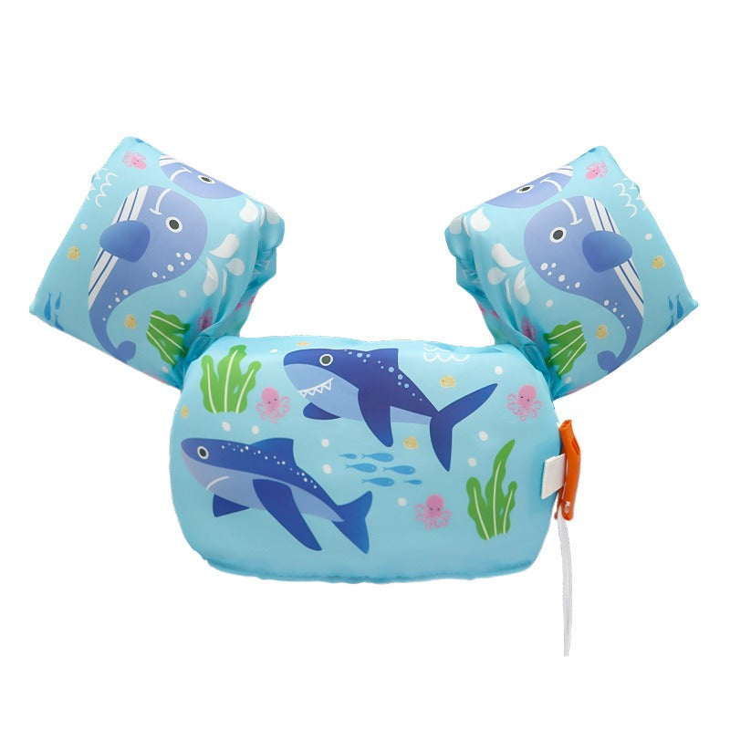 Shark Cartoon Kids Swim Vest