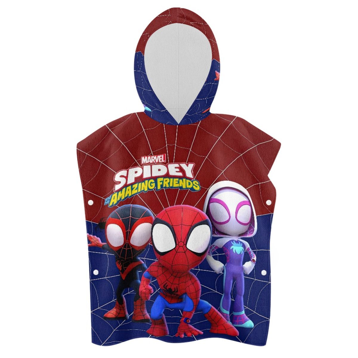 Spider Superheros Team Hooded Towel