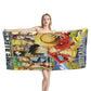 Straw Hat Luffy Anime Beach Towel