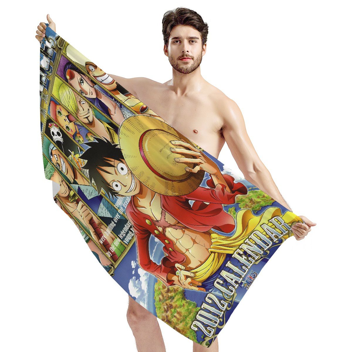 Straw Hat Luffy Anime Beach Towel