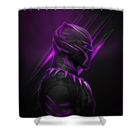 T'Challa Panther Shower Curtain