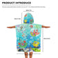 Underwater Square Sponge Hooded Towel
