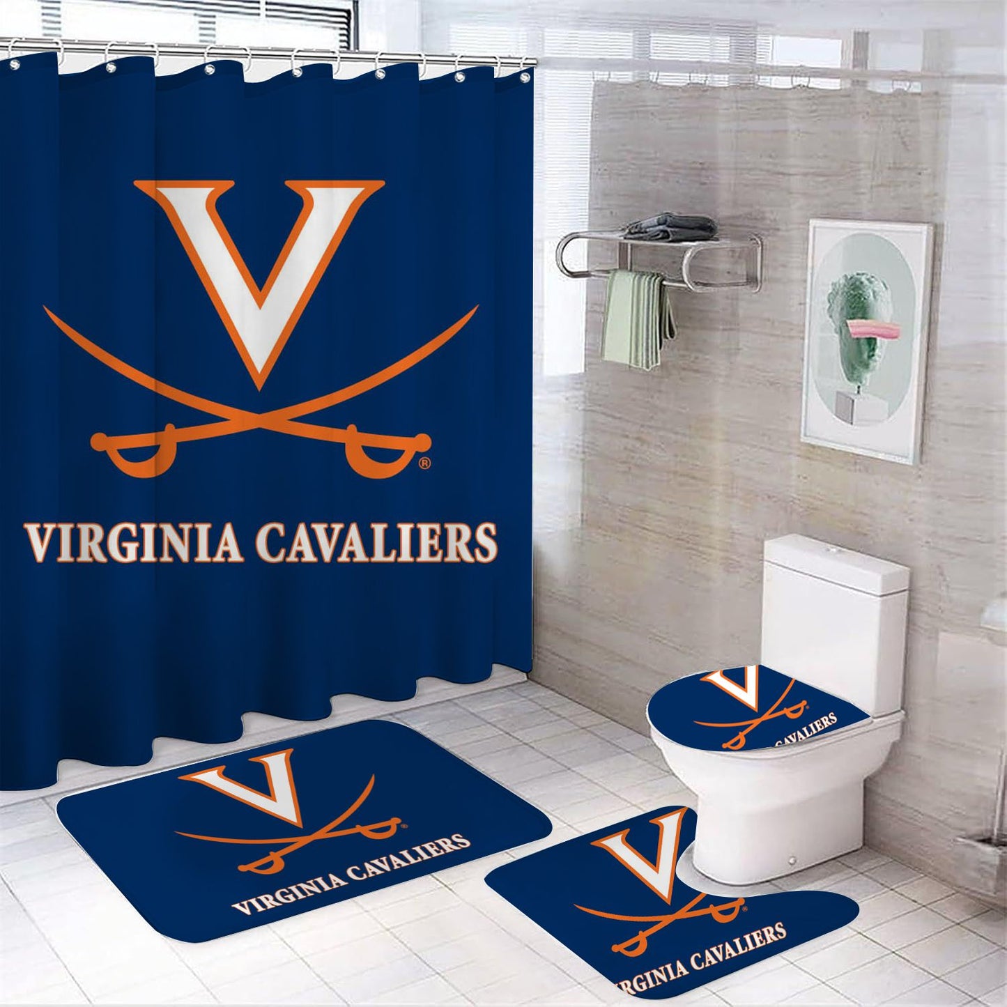 Virginia College Sport Shower Curtain