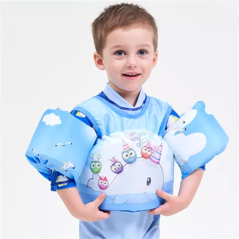 Whale Cartoon Kids Swim Vest