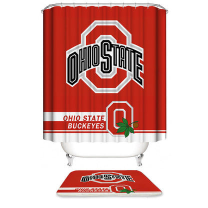 Football Team Flag Buckeyes Shower Curtain