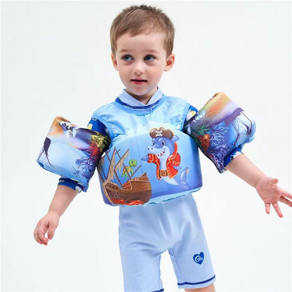 Shark Cartoon Kids Swim Vest