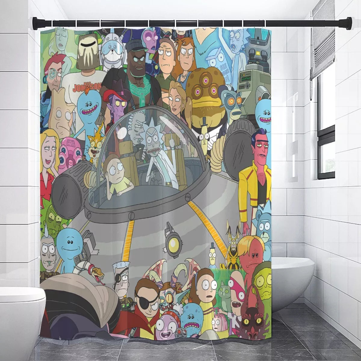 Science Fiction Sitcom Shower Curtain