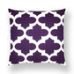 Swiss Cross Mid Century Modern Purple Geometric Throw Pillow Covers Set of 6 - 18x18 Inch