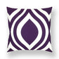 Mid Century Modern Purple Geometric Throw Pillow Covers Set of 6 - 18x18 Inch