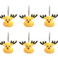 12Pcs Christmas Animal Cartoon Yellow Reindeer Shower Curtain Hooks