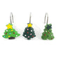 12Pcs Green Christmas Tree Shower Curtain Hooks 3 Type Holiday Style