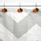 12Pcs Thanksgiving Harvest Vegetables Orange Pumpkin Shower Curtain Hooks Rings