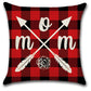 Buffalo Plaid Mothers Day Throw Pillow Cover Set of 4