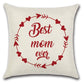 Circle Love Mothers Day Throw Pillow Cover Set of 4