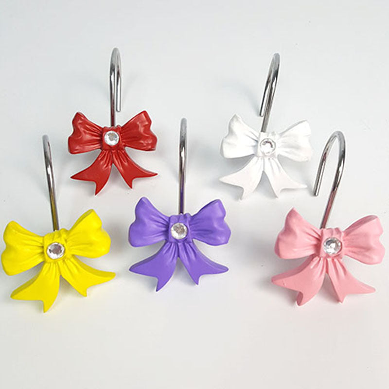 Bow Knot Shower Curtain Hooks