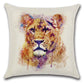 Leopard - Watercolor Animal Throw Pillow Cover Set of 4
