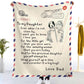 Throw Blanket To Daughter from Dad Personalized Printing Gift for Daughter Air Mail Throw Blanket