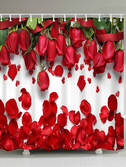 Red Rose Shower Curtain Valentine¡¯s Day Gift Idea | GoJeek