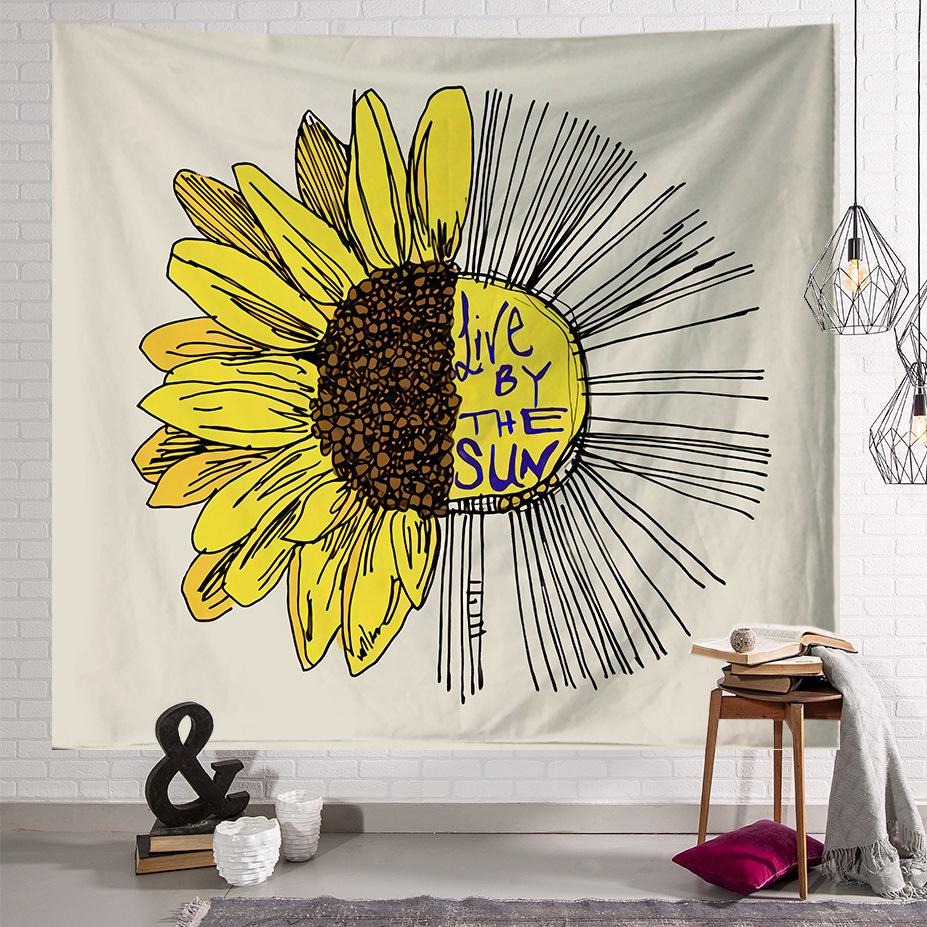 Sunflower tapestry 2025 with quote