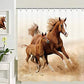 Mother Horse And Kids Run in Fields Shower Curtain Farm Animal