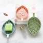 3 Color Pieces Leaf Shape Soap Dish