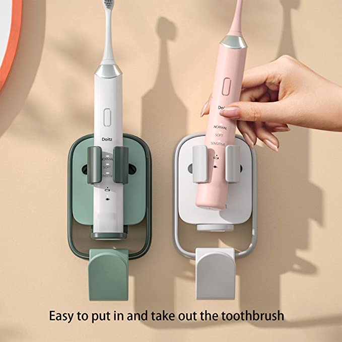 3 Pack Expandable Wall Mounted Electric Toothbrush Holder